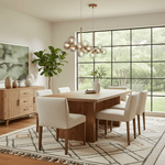 Aurelia Globe Chandelier – Modern Glass & Gold Pendant Light for Dining Room