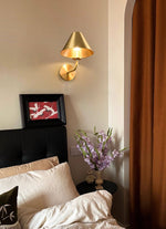 Aurelia Brass Wall Sconce – Modern Minimalist Illumination