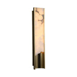 Aurelia Vein Alabaster Wall Sconce in Brass Frame