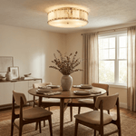 Aurelia Alabaster Ring Ceiling Light – Modern Flush Mount in Natural Stone & Gold