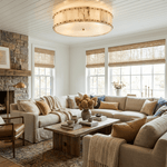 Aurelia Alabaster Ring Ceiling Light – Modern Flush Mount in Natural Stone & Gold