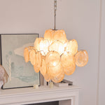 Aurelia Apricot Glass Chandelier – Modern Murano-Inspired Pendant Light