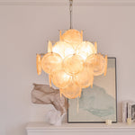 Aurelia Apricot Glass Chandelier – Modern Murano-Inspired Pendant Light