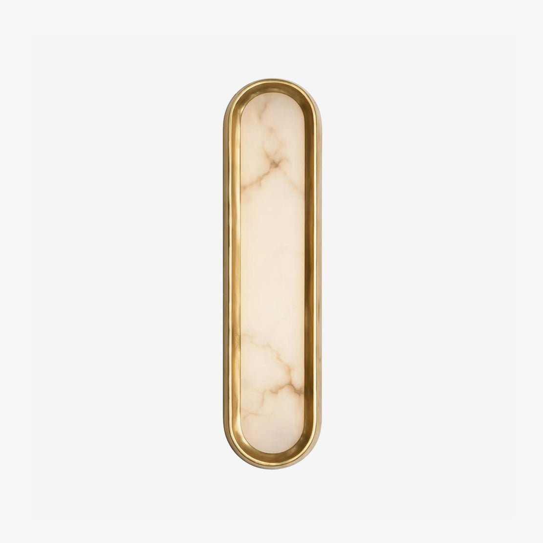Aurelia Arch Alabaster Wall Sconce in Brushed Brass
