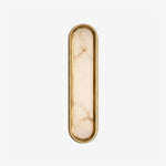Aurelia Arch Alabaster Wall Sconce in Brushed Brass