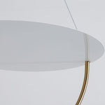 Aurelia Disc Pendant Light – Modern Brass LED Ceiling Lamp