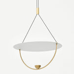 Aurelia Disc Pendant Light – Modern Brass LED Ceiling Lamp