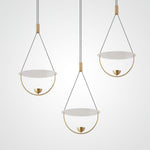 Aurelia Disc Pendant Light – Modern Brass LED Ceiling Lamp