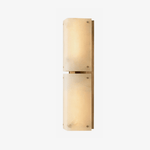 Aurelia Double Panel Alabaster Wall Sconce in Brass