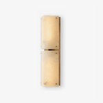 Aurelia Double Panel Alabaster Wall Sconce in Brass