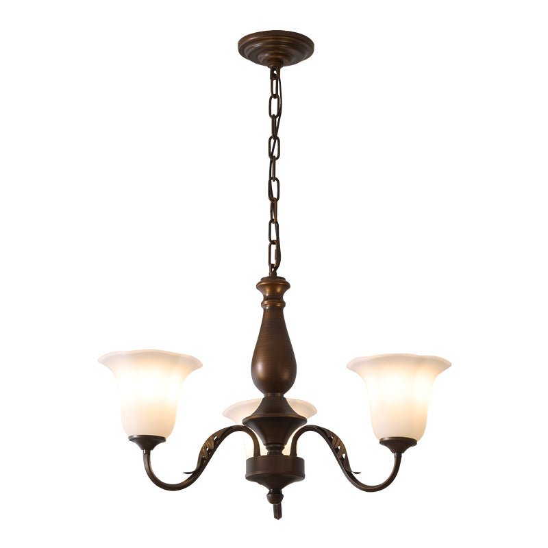 Aurelia Fleur Modern Glass Chandelier for Dining Room and Living Room