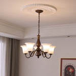 Aurelia Fleur Modern Glass Chandelier for Dining Room and Living Room