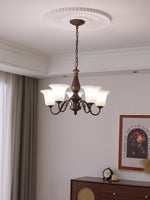 Aurelia Fleur Modern Glass Chandelier for Dining Room and Living Room