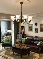 Aurelia Fleur Modern Glass Chandelier for Dining Room and Living Room