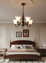 Aurelia Fleur Modern Glass Chandelier for Dining Room and Living Room