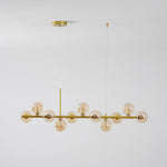 Aurelia Globe Chandelier – Modern Glass & Gold Pendant Light for Dining Room