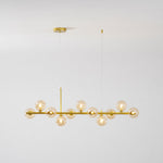 Aurelia Globe Chandelier – Modern Glass & Gold Pendant Light for Dining Room