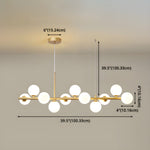 Aurelia Globe Chandelier – Modern Glass & Gold Pendant Light for Dining Room