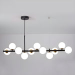 Aurelia Globe Chandelier – Modern Glass & Gold Pendant Light for Dining Room