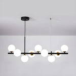 Aurelia Globe Chandelier – Modern Glass & Gold Pendant Light for Dining Room