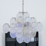 Aurelia Iridescent Glass Chandelier – Modern Murano-Inspired Pendant Light