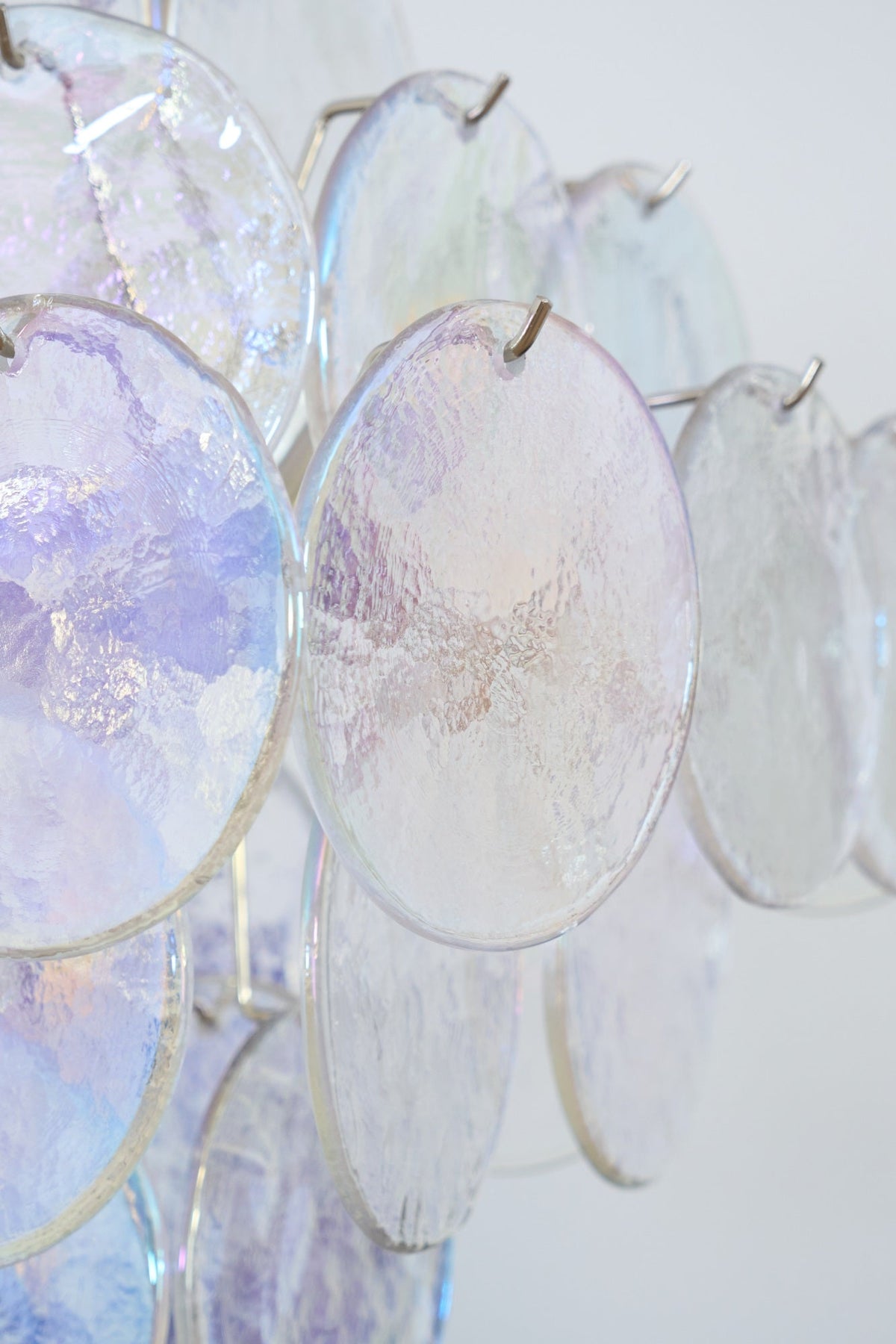 Aurelia Iridescent Glass Chandelier – Modern Murano-Inspired Pendant Light
