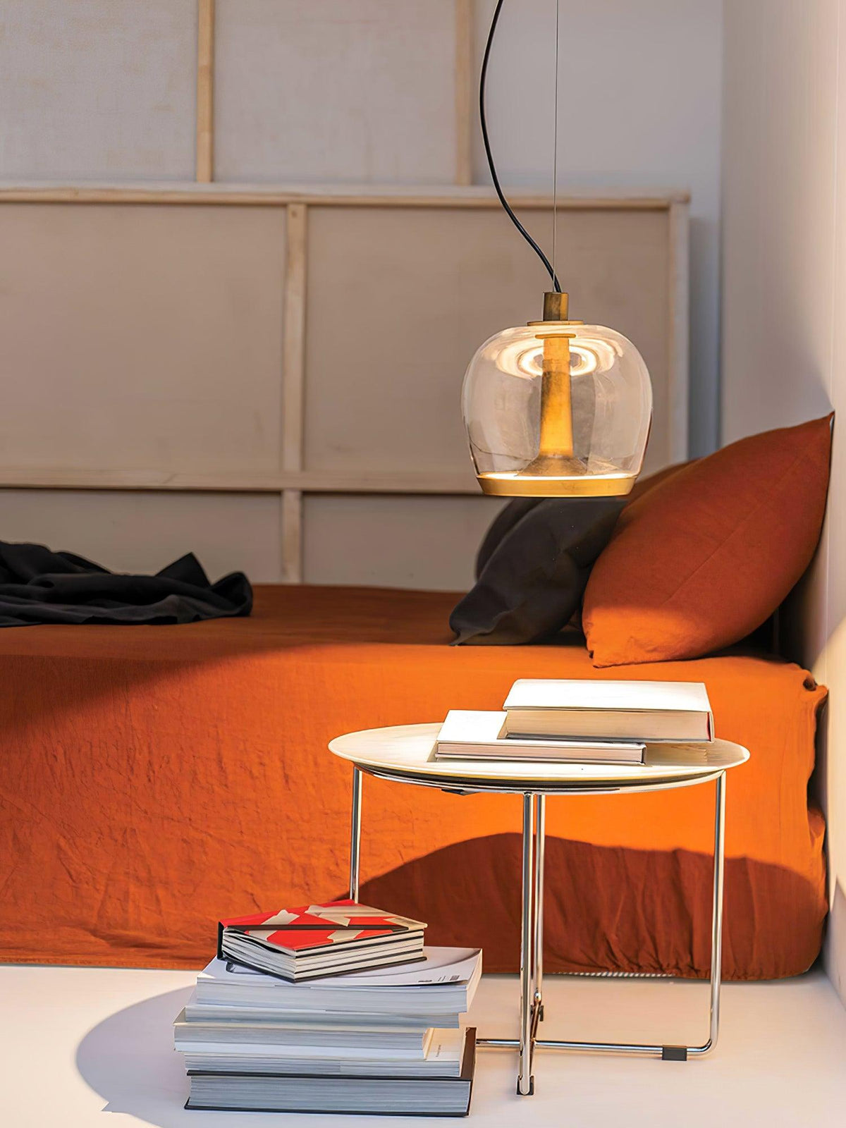Aurelia LED Pendant Light – Modern Glass & Metal Hanging Lamp for Dining Room and Living Room