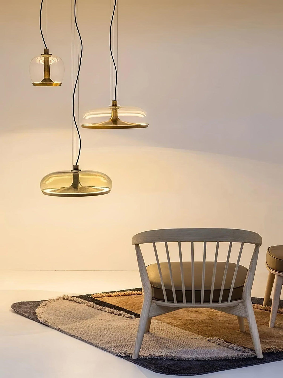 Aurelia LED Pendant Light – Modern Glass & Metal Hanging Lamp for Dining Room and Living Room