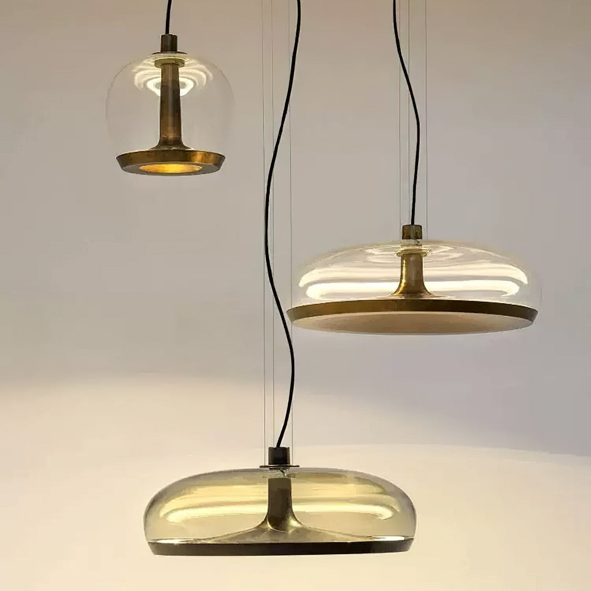 Aurelia LED Pendant Light – Modern Glass & Metal Hanging Lamp for Dining Room and Living Room