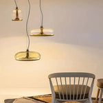 Aurelia LED Pendant Light – Modern Glass & Metal Hanging Lamp for Dining Room and Living Room