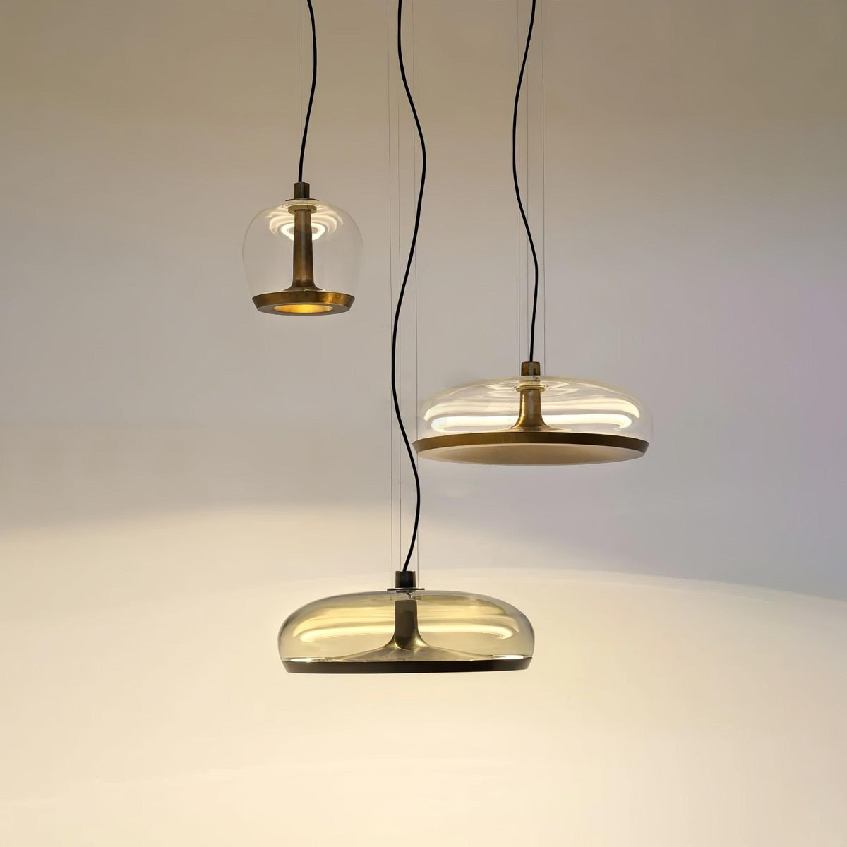 Aurelia LED Pendant Light – Modern Glass & Metal Hanging Lamp for Dining Room and Living Room