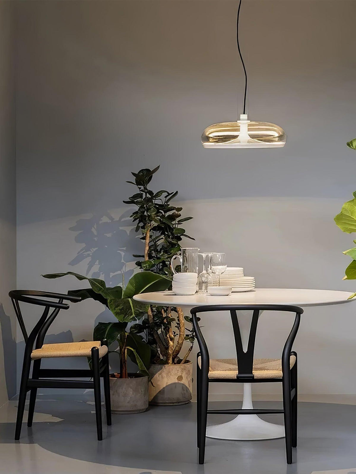 Aurelia LED Pendant Light – Modern Glass & Metal Hanging Lamp for Dining Room and Living Room