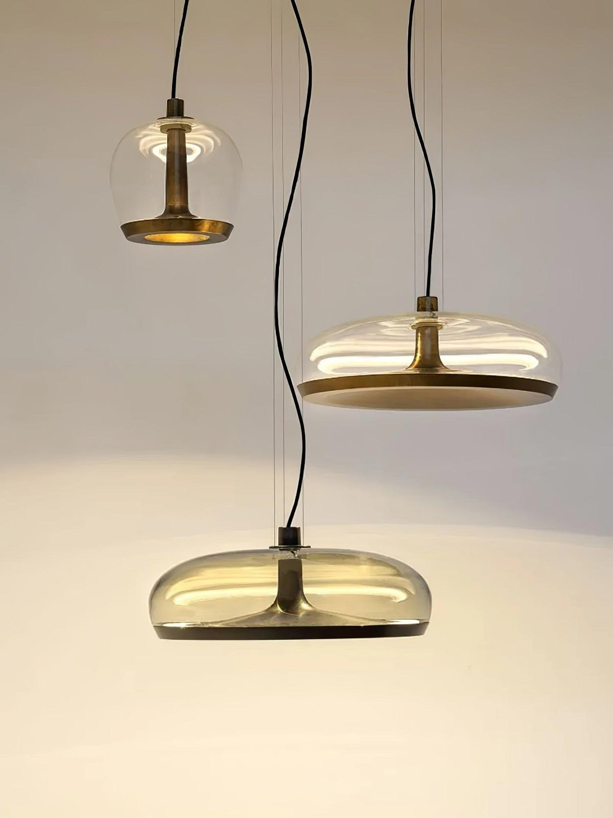Aurelia LED Pendant Light – Modern Glass & Metal Hanging Lamp for Dining Room and Living Room