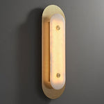 Aurelia Perforated Alabaster Wall Sconce in Gold