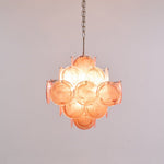 Aurelia Pink Glass Chandelier – Handcrafted Murano-Style Pendant Light for Elegant Interiors