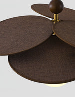 Aurelian Bloom Wooden Pendant Light with Opaline Glass Globes
