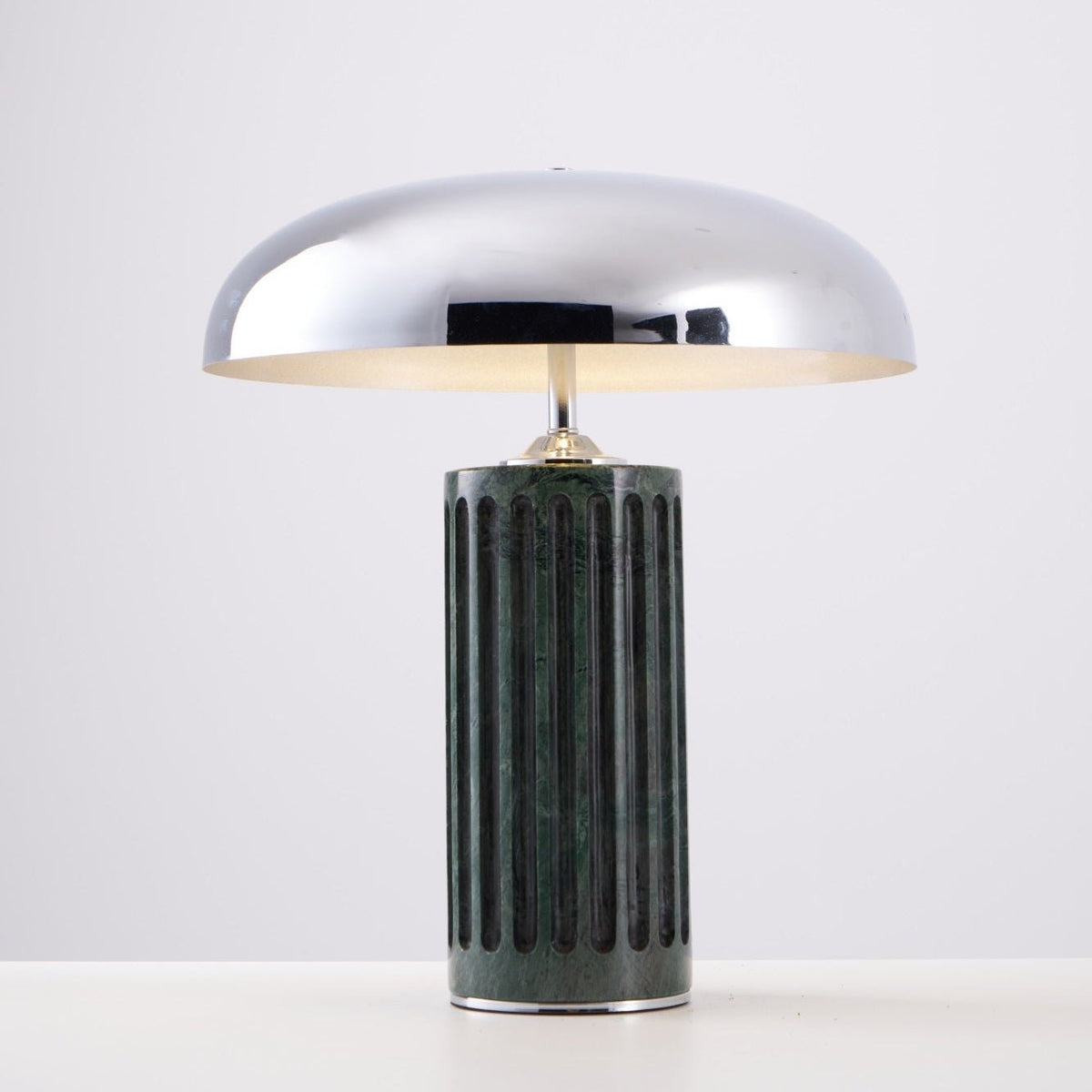 Aurelio Dome Table Lamp with Marble Base – Modern Sculptural Lighting