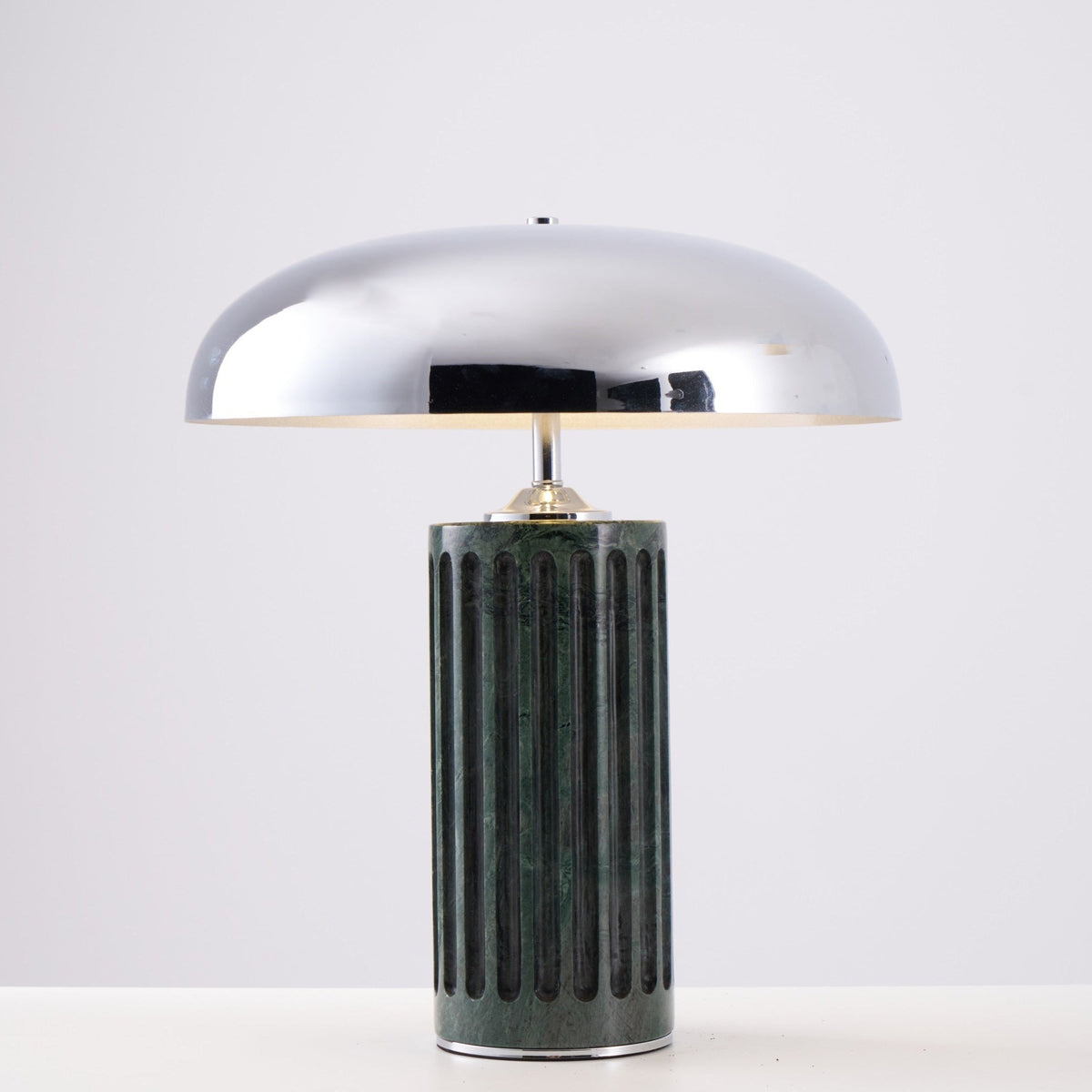 Aurelio Dome Table Lamp with Marble Base – Modern Sculptural Lighting
