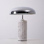 Aurelio Dome Table Lamp with Marble Base – Modern Sculptural Lighting
