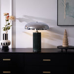 Aurelio Dome Table Lamp with Marble Base – Modern Sculptural Lighting