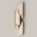 Aurellin Alabaster Wall Sconce – Sculptural LED Wall Light