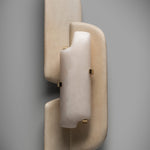 Aurellin Alabaster Wall Sconce – Sculptural LED Wall Light