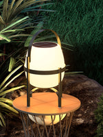 Auren Solar-Powered Outdoor Lantern with Warm Ambient Glow