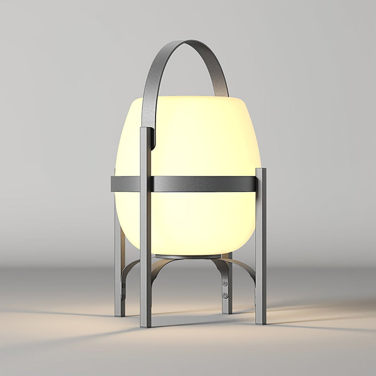 Auren Solar-Powered Outdoor Lantern with Warm Ambient Glow