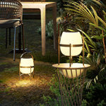 Auren Solar-Powered Outdoor Lantern with Warm Ambient Glow