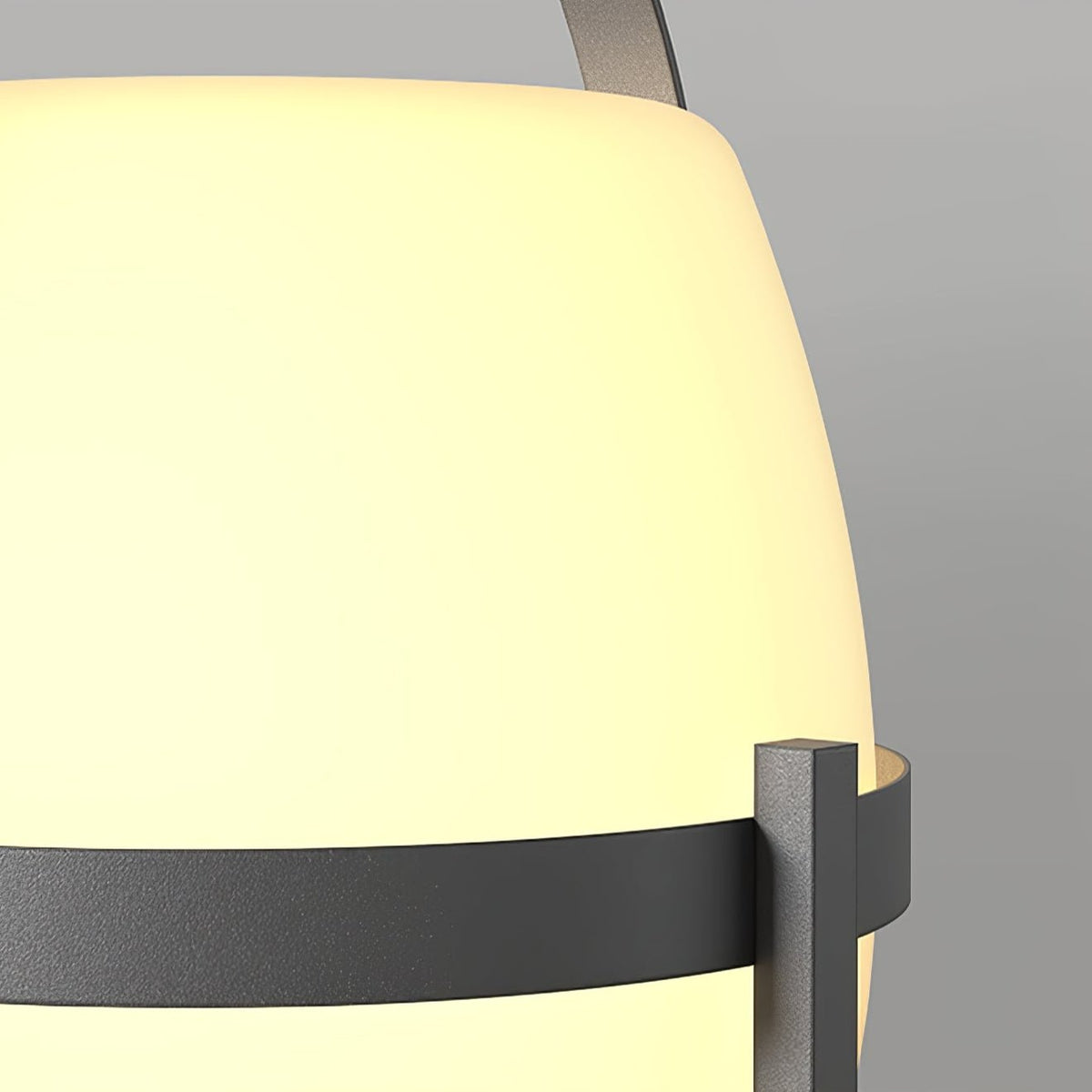 Auren Solar-Powered Outdoor Lantern with Warm Ambient Glow