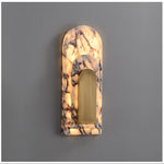 Aurevian Marble Wall Sconce – Sculptural LED Wall Light in Natural Stone