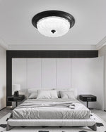 Aurevielle Semi Flush Ceiling Light in Brass and Glass