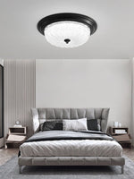 Aurevielle Semi Flush Ceiling Light in Brass and Glass