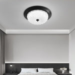 Aurevielle Semi Flush Ceiling Light in Brass and Glass